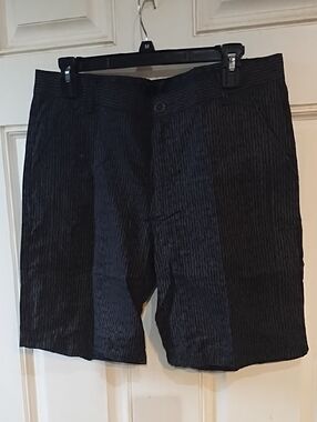 WRK Black Textured Men's Shorts